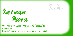 kalman mura business card